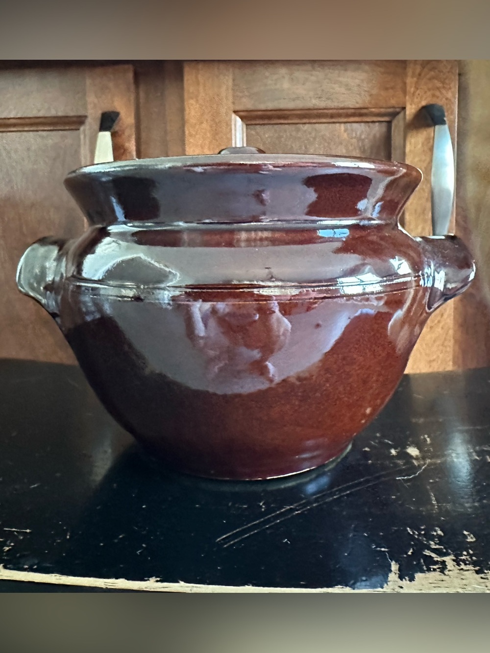 Moira vintage bean crock pot
